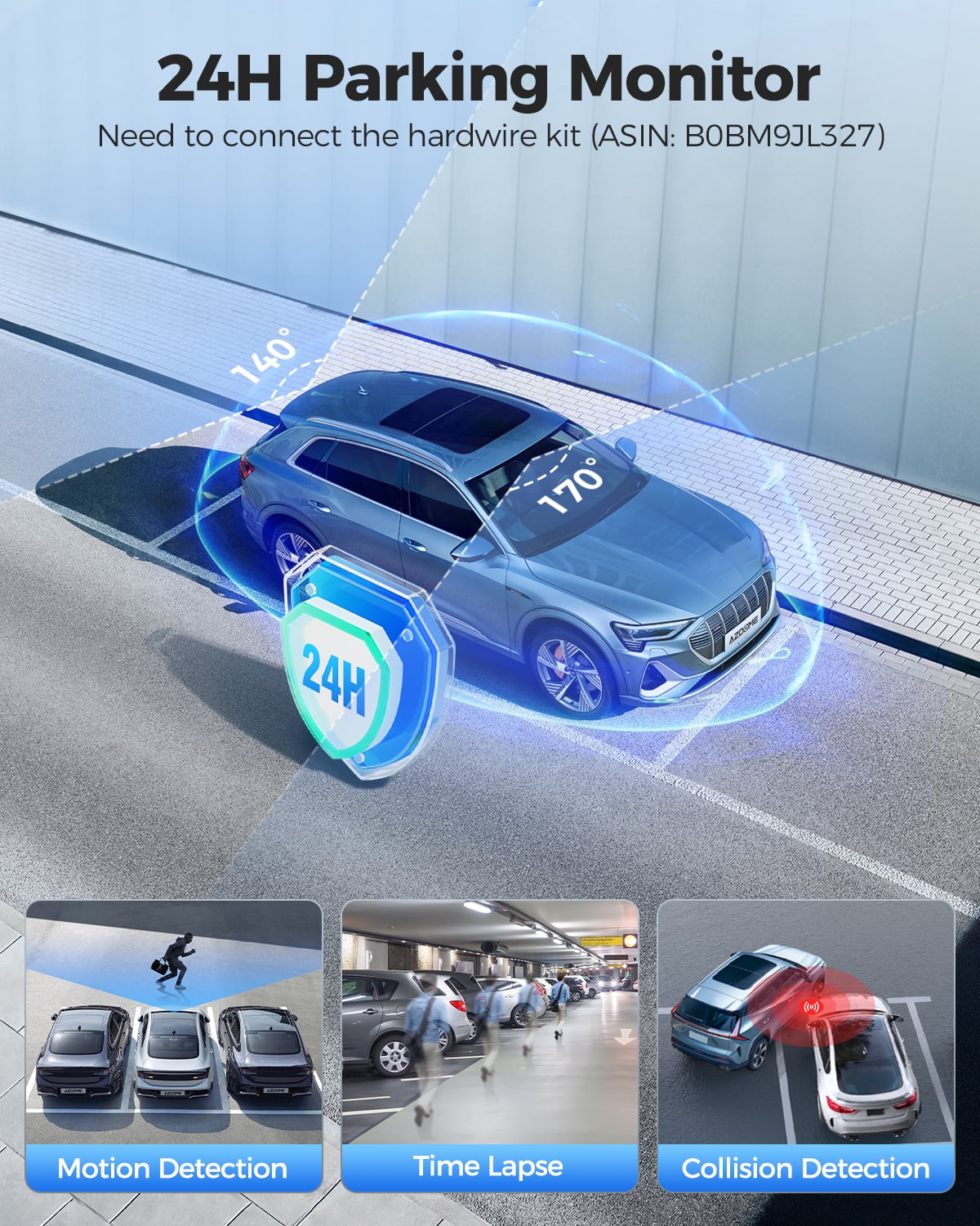 GS63H Pro 4K Car Dash Camera – WiFi, GPS, Night Vision & 24H Parking Mode